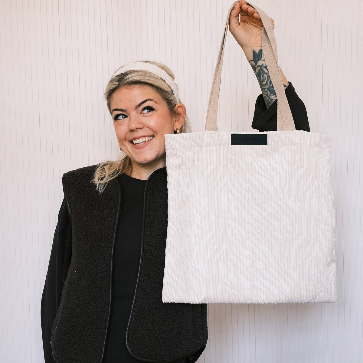 Shopper - Zebra Weiß