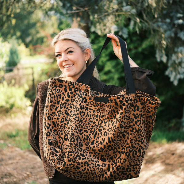 XL Shopper - Leo Cord Camel