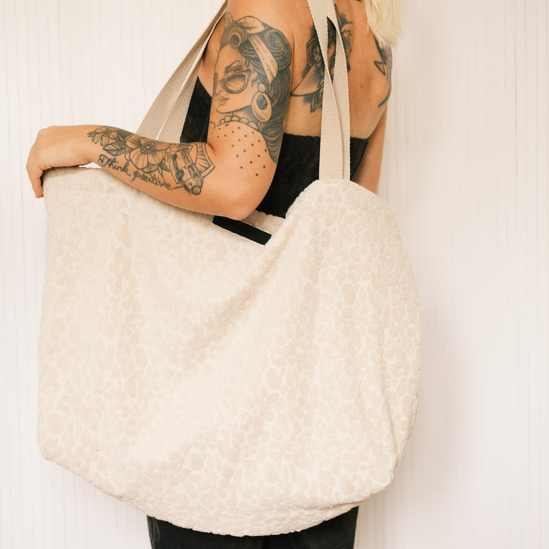 XL Shopper - Frottee Leo Beige