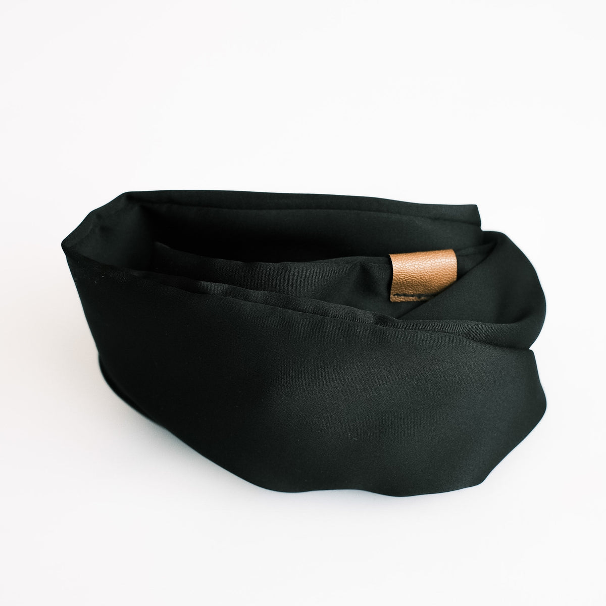 Drahthaarband breit - Satin Schwarz