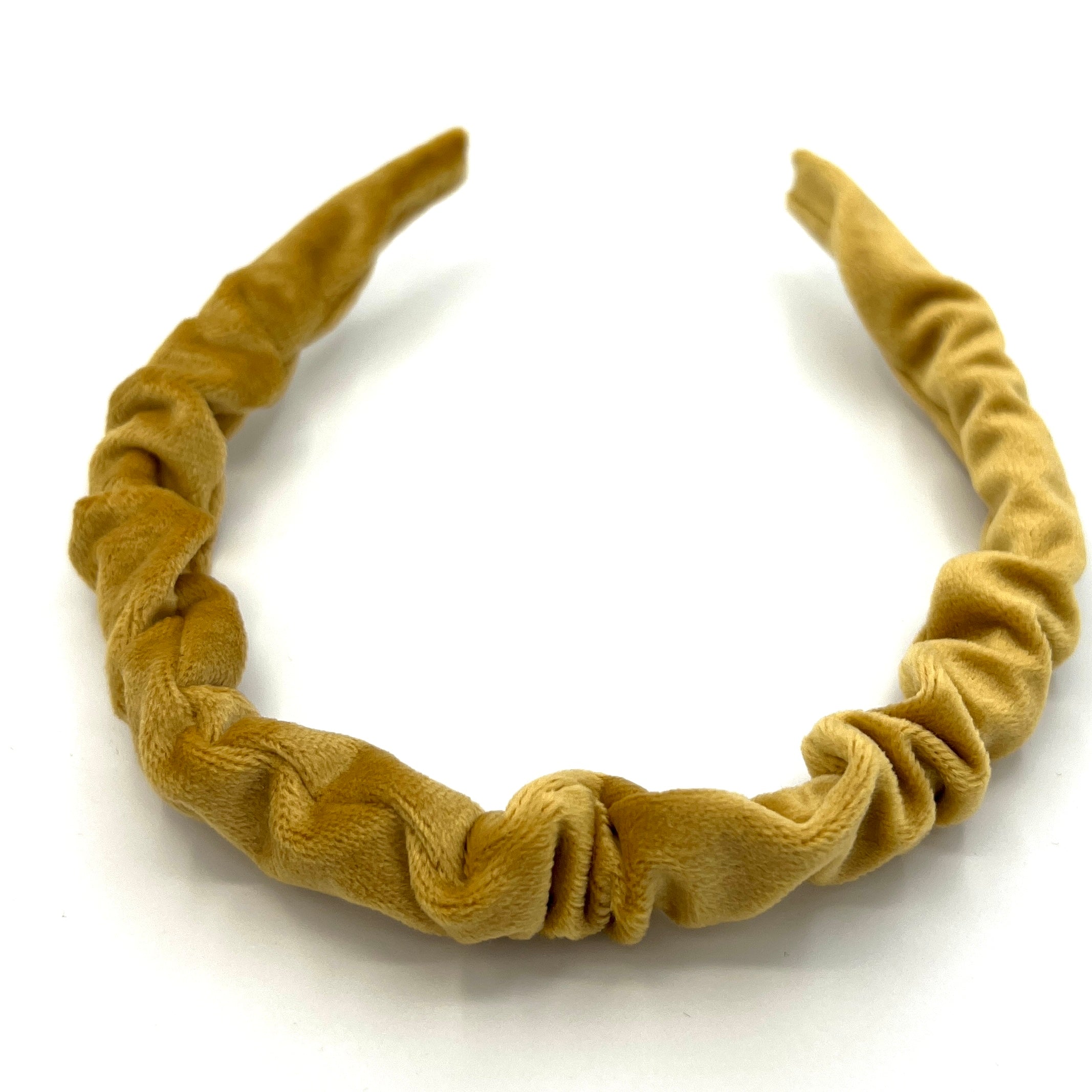 Hilde - sonnengelb Haarreif gerafft