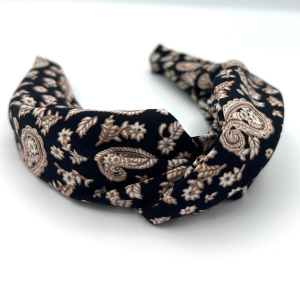 Fritzi - Vintage Paisley Schwarz