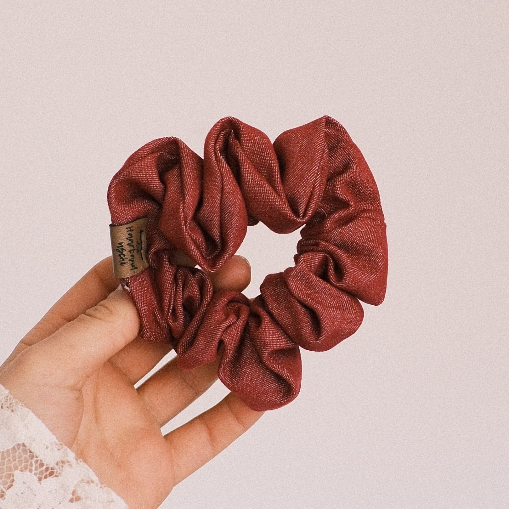Scrunchie - Jeans Raspberry