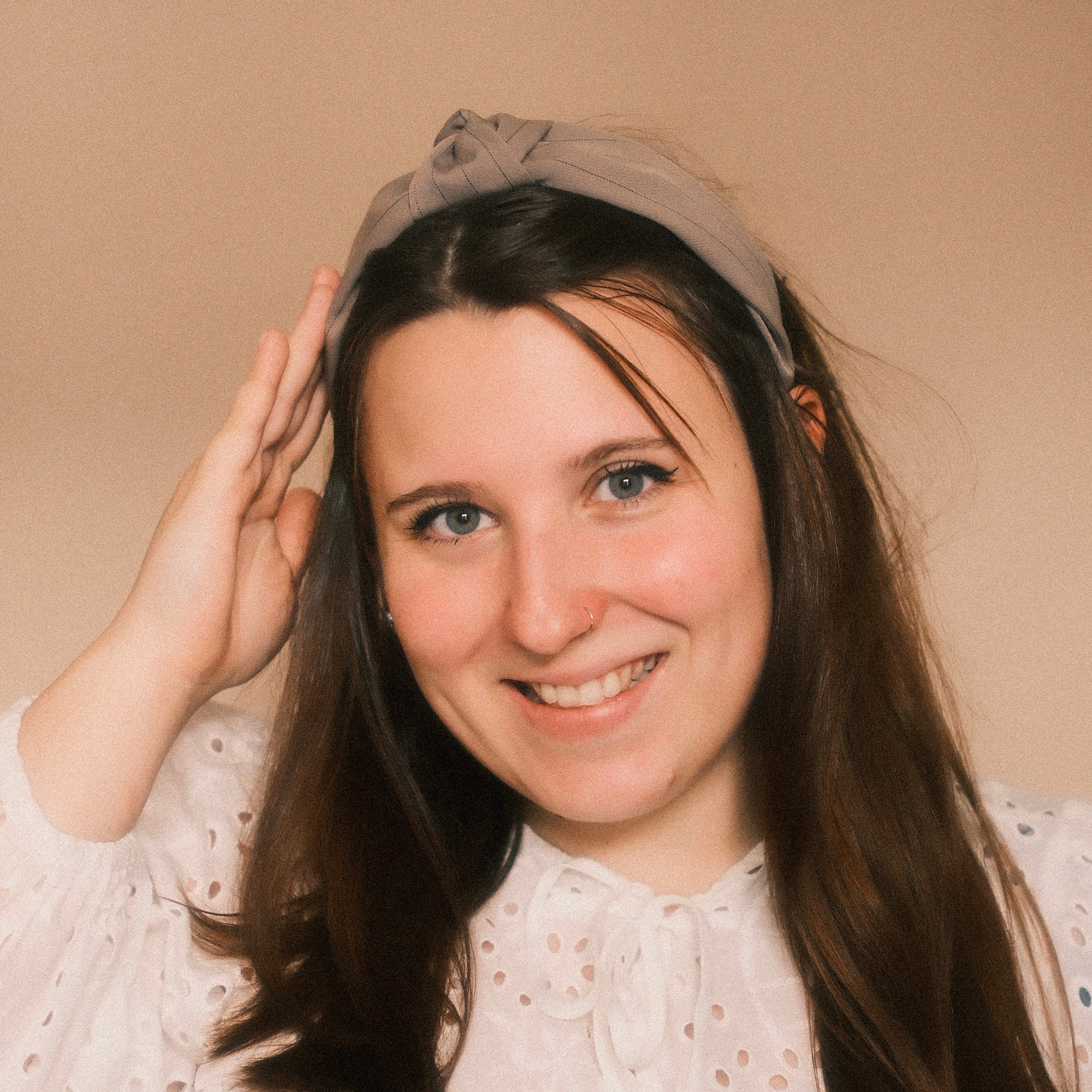 Katharina - Nadelstreifen Taupe