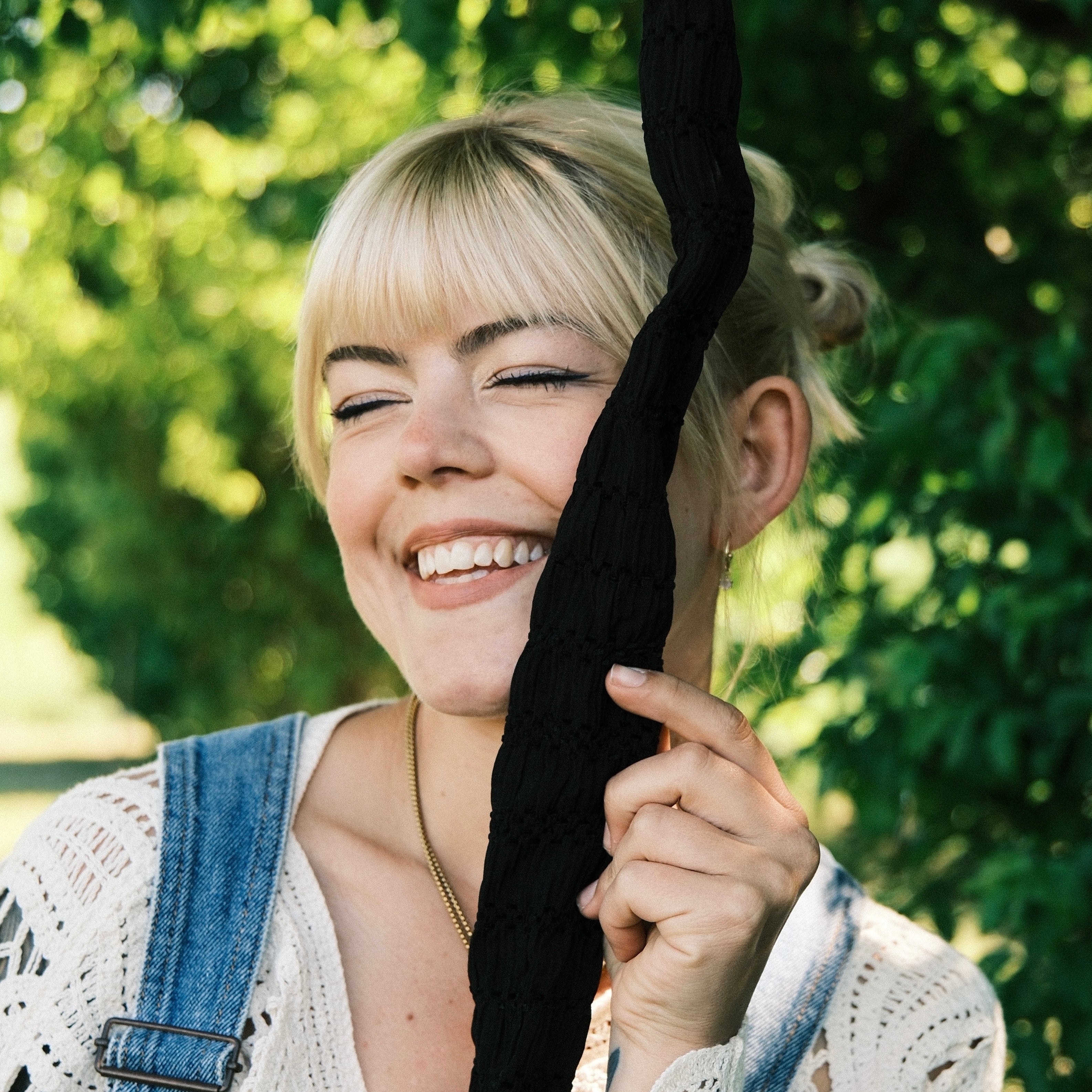 Drahthaarband gerafft schwarz