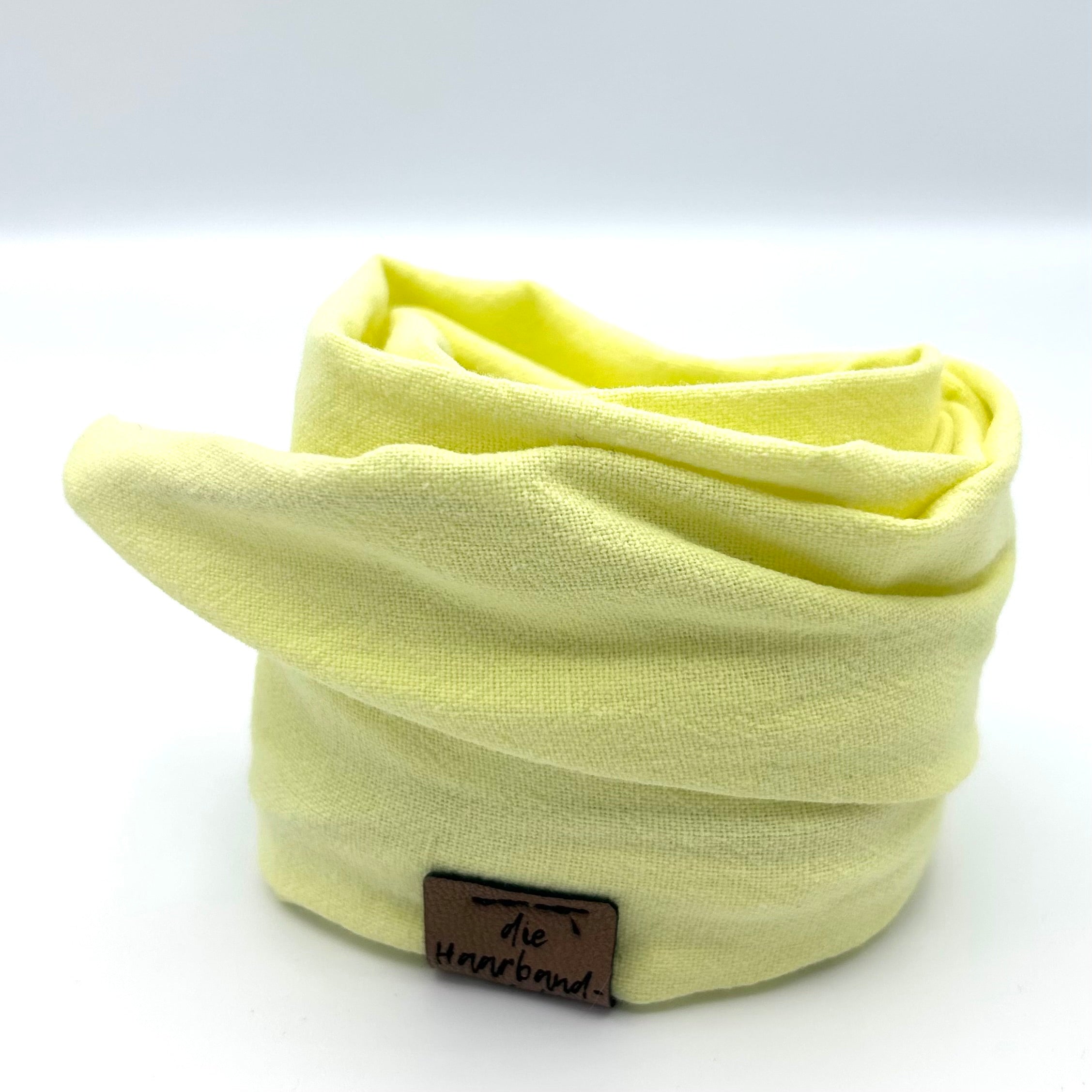 Drahthaarband schmal - Lemon