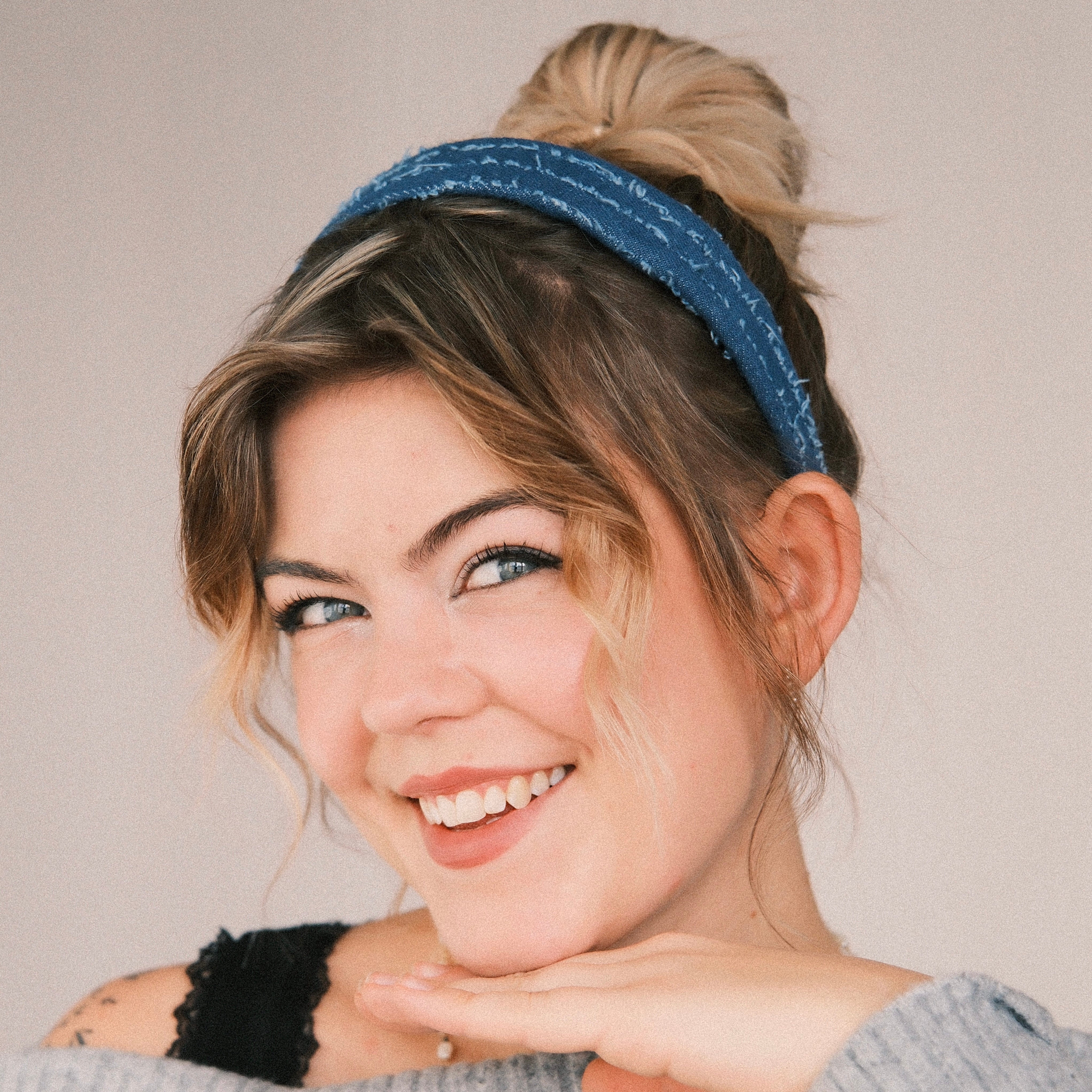 Anne - Jeans Streifen Dunkel