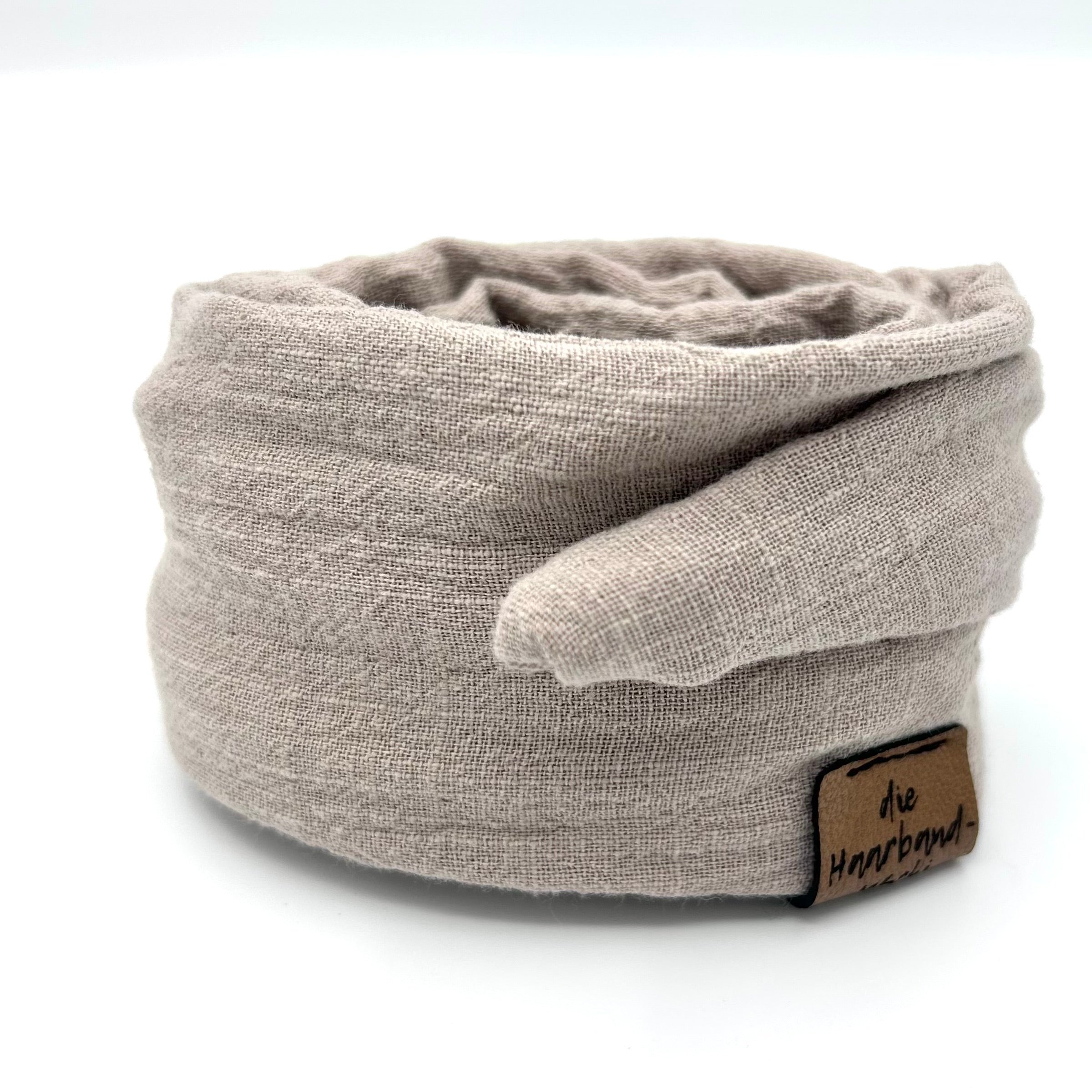 Drahthaarband schmal - Sandbeige