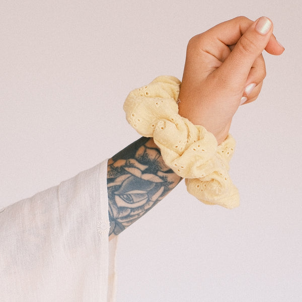Big Scrunchie - Cotton Dream Gelb