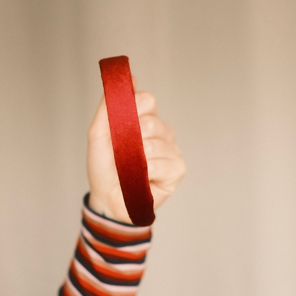 Anna - coralenrot Samt