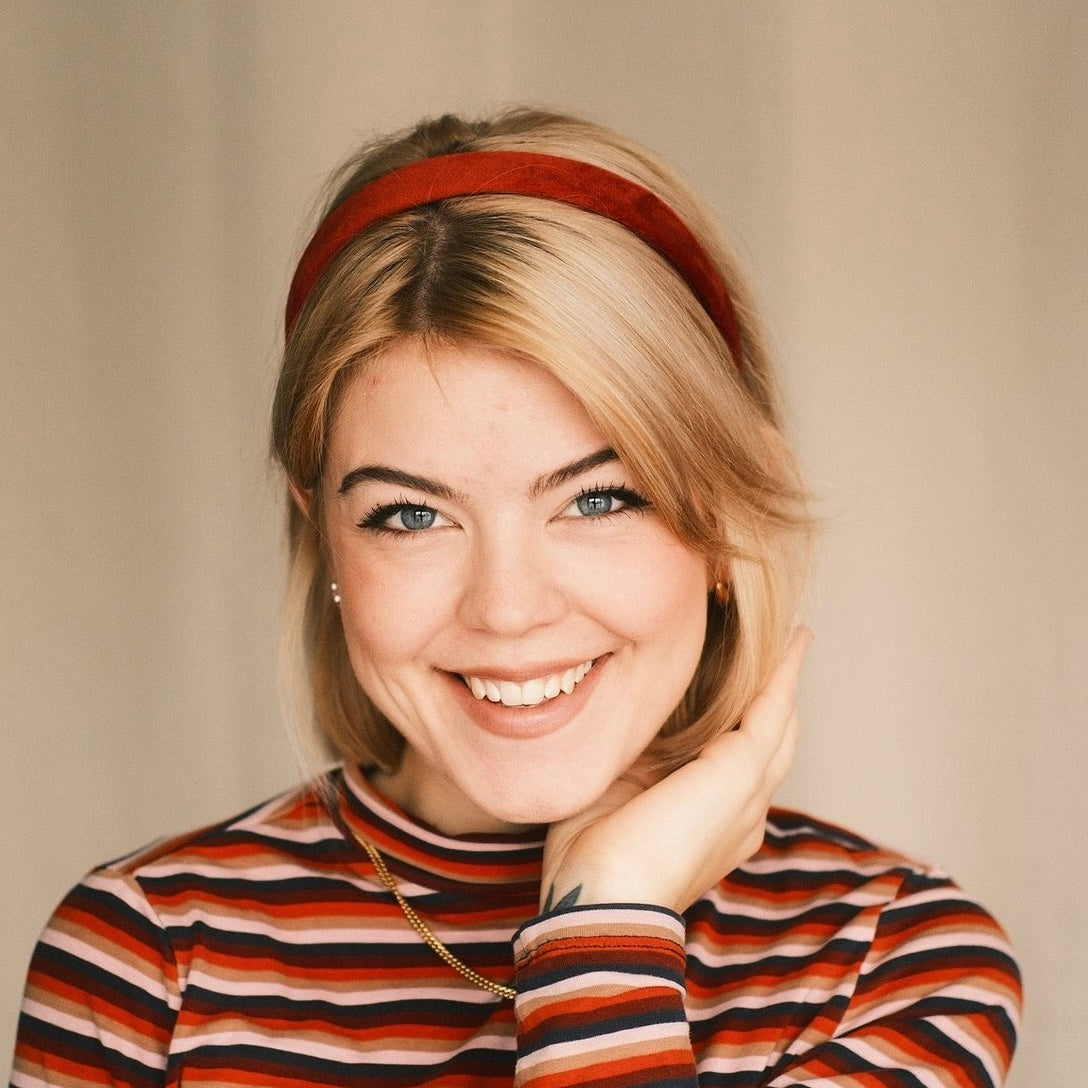 Anna - coralenrot Samt