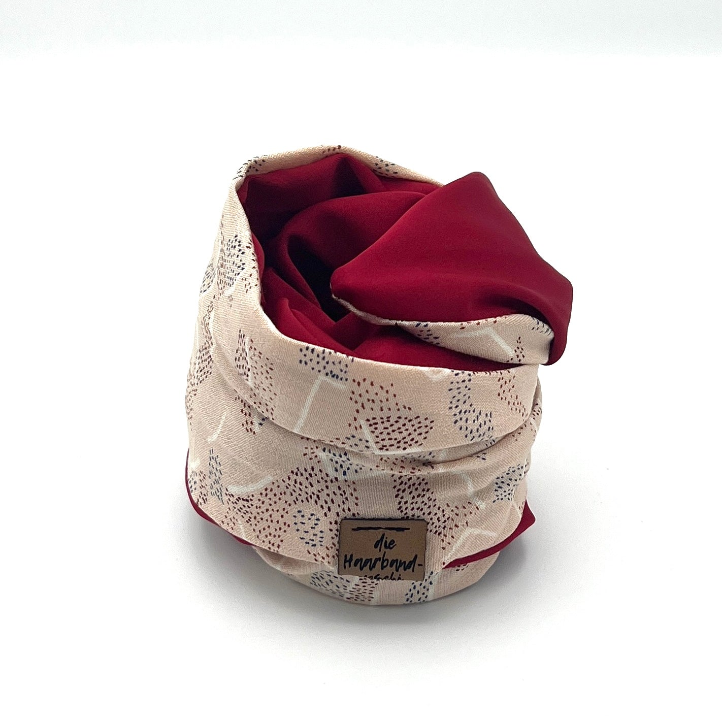 Drahthaarband 2 Seiten - Muster/Rot