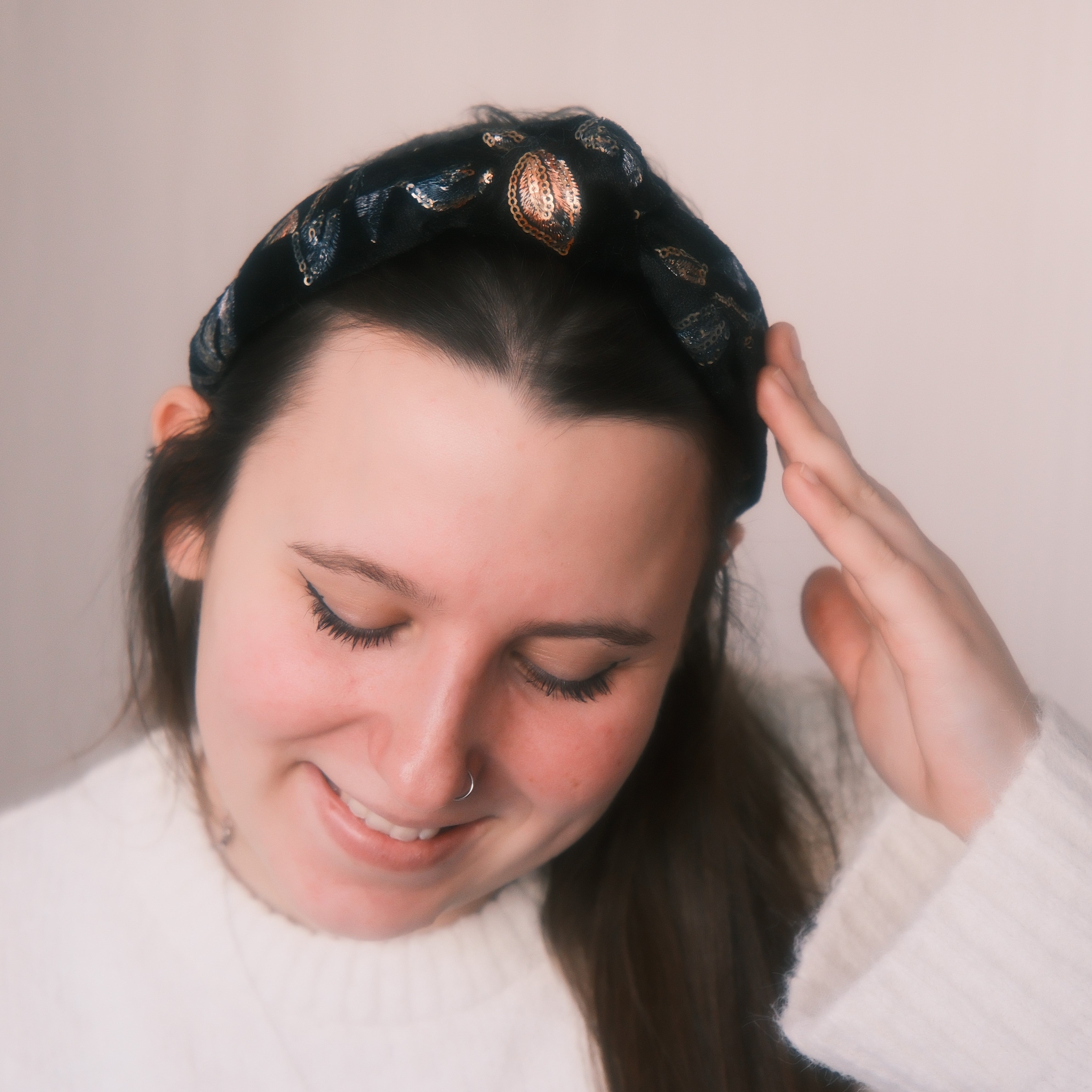 Leyla Pailletten Blumenmuster