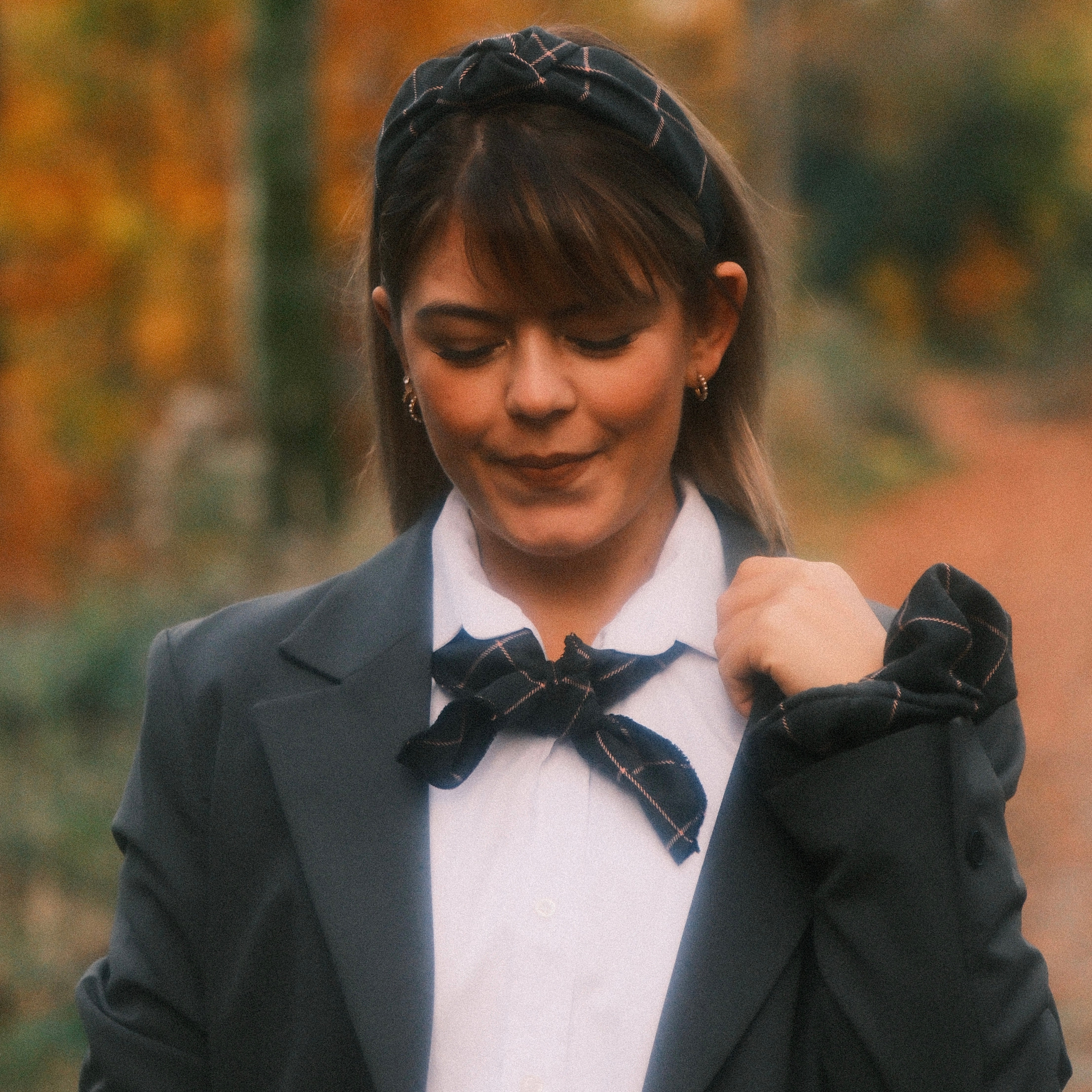 Mikro Schal - XOXO Blau/Rosa