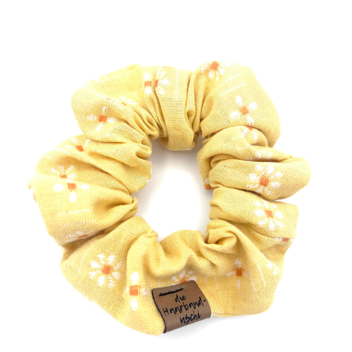 Scrunchie - Blümchen Gelb