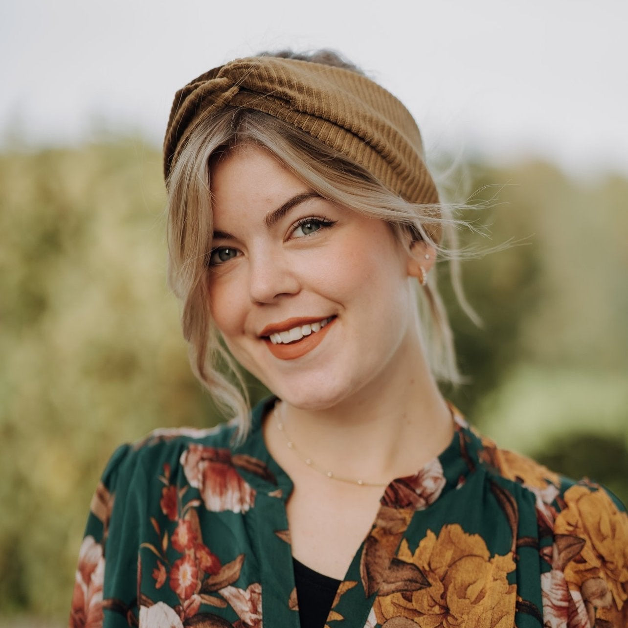 Stirnband Basic Cord Khaki