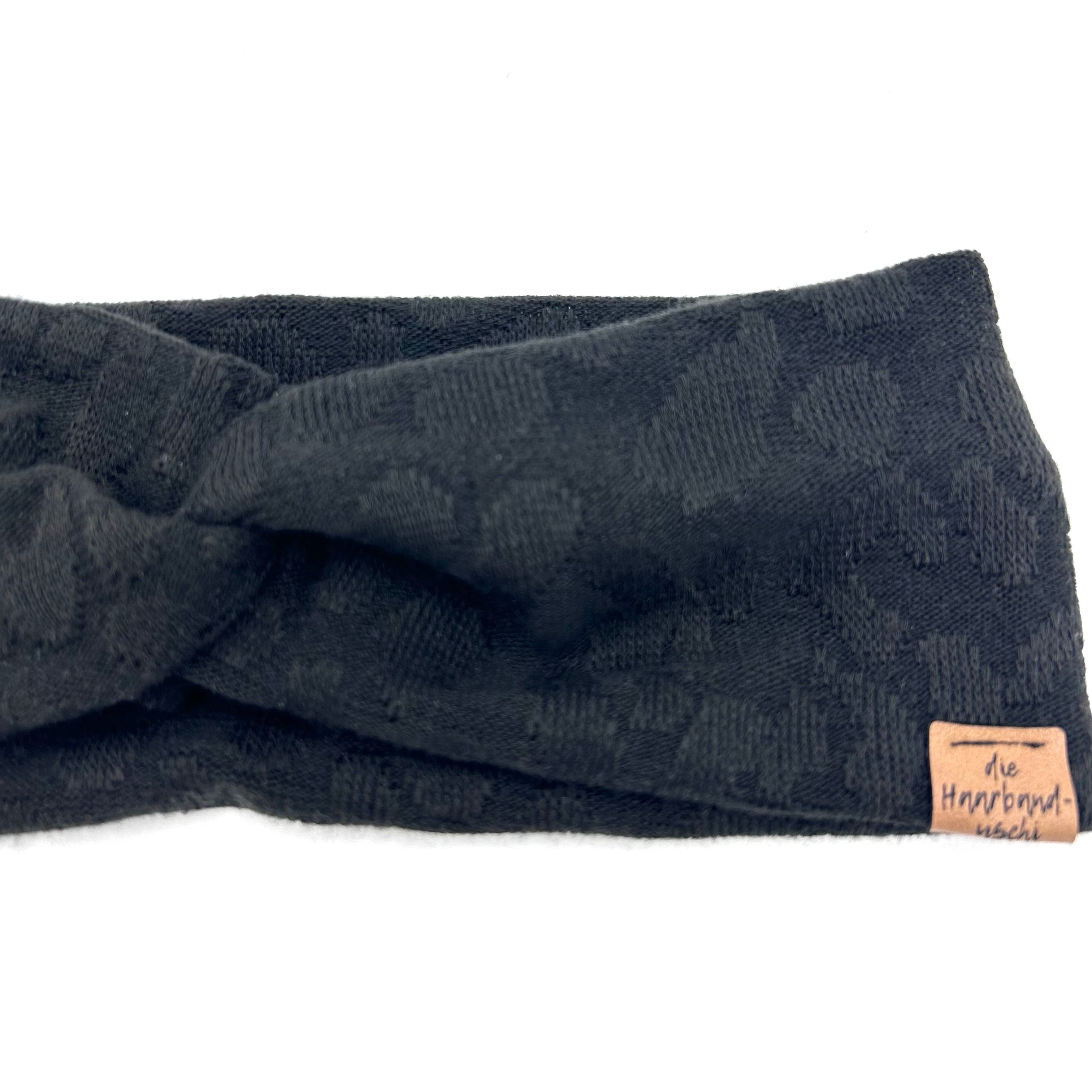 Basic Strick Haarband - Leo Schwarz