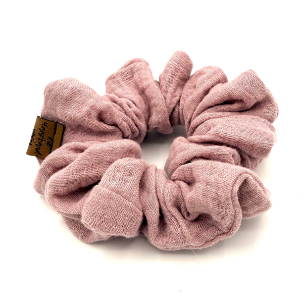 Scrunchie - Musselin Hellrosa