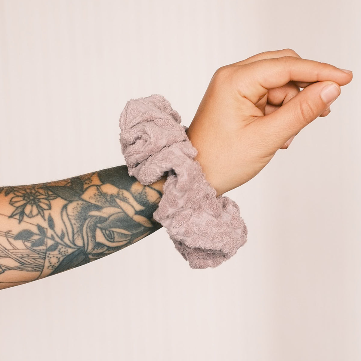 Scrunchie - Frottee Leo Rosa