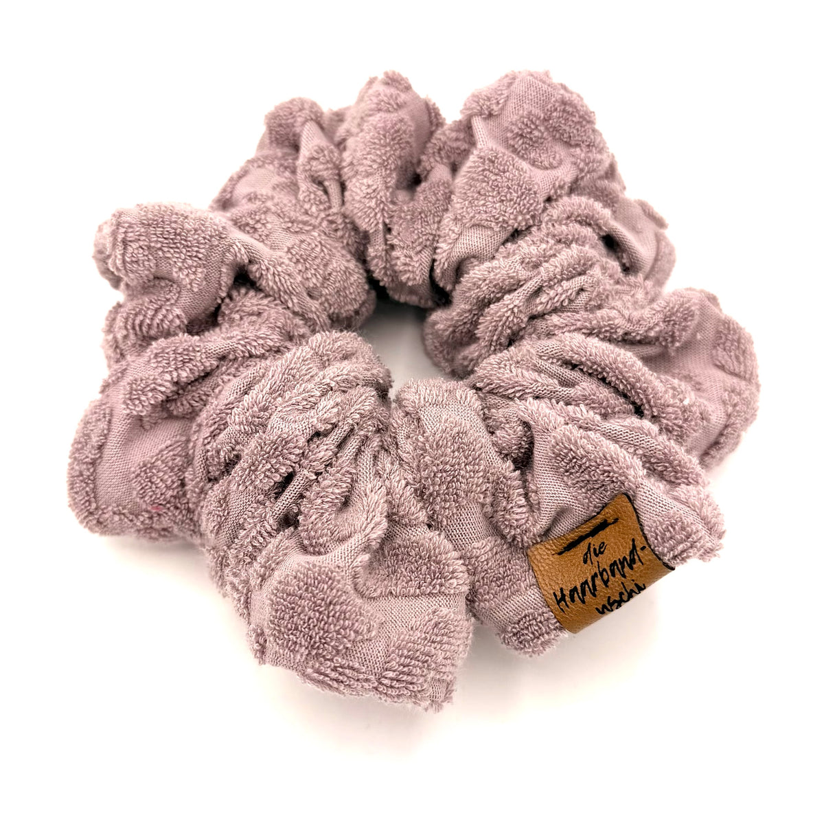 Scrunchie - Frottee Leo Rosa