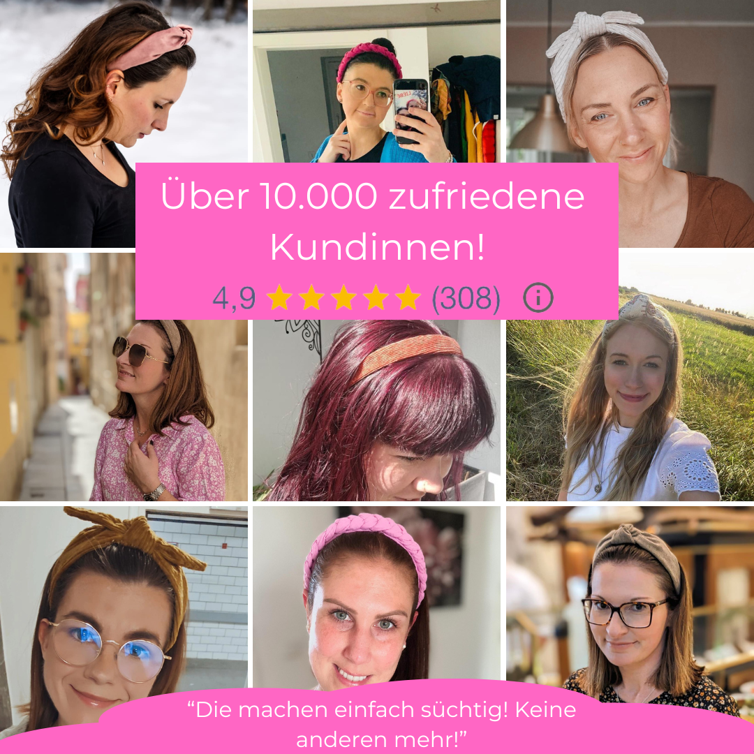 Hilde - Musselin Flieder Haarreif gerafft