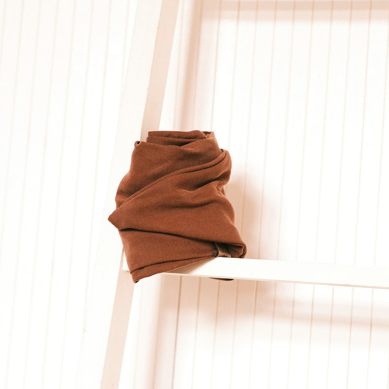 Drahthaarband Breit – Kastanie