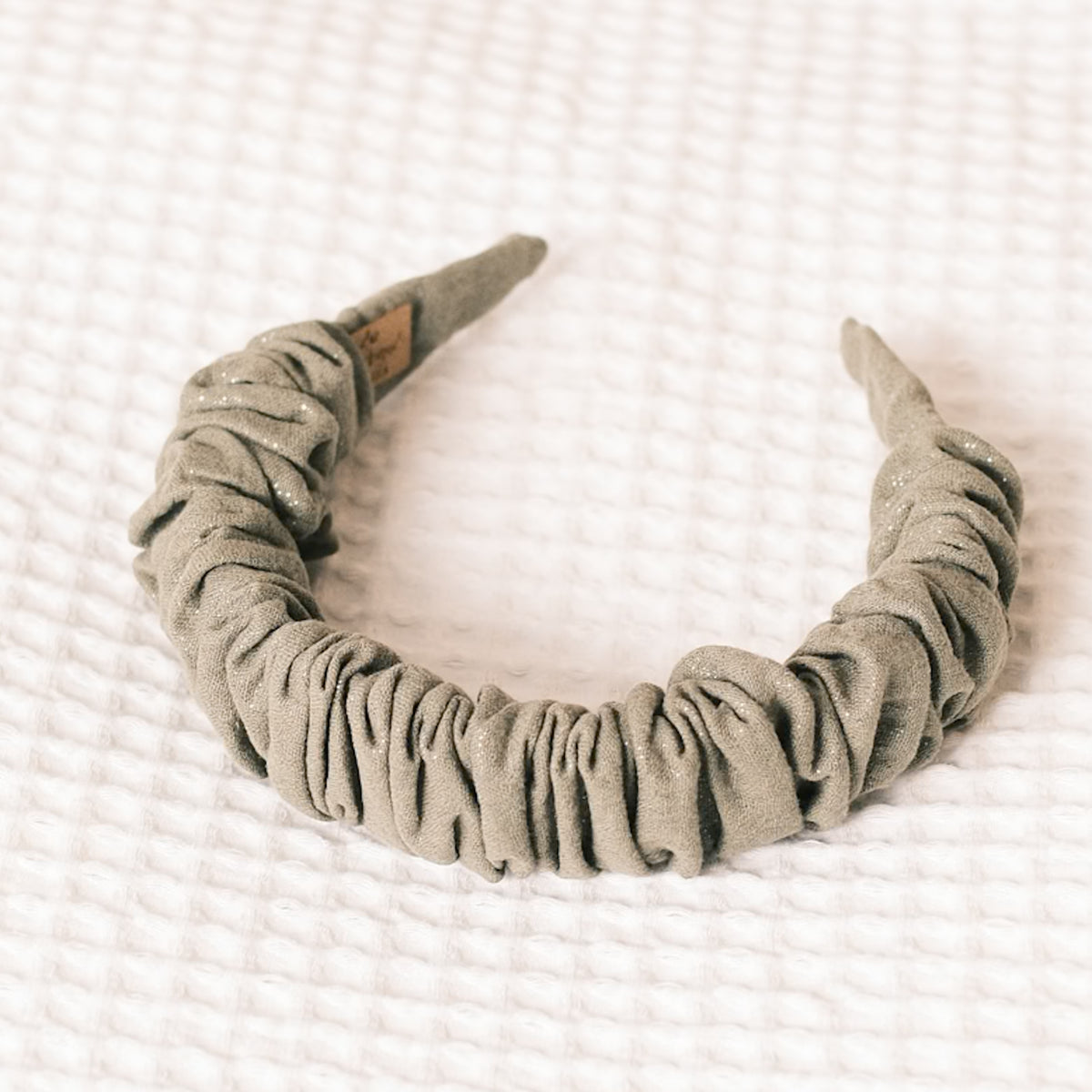 Ronja – Musselin Glitzer Khaki