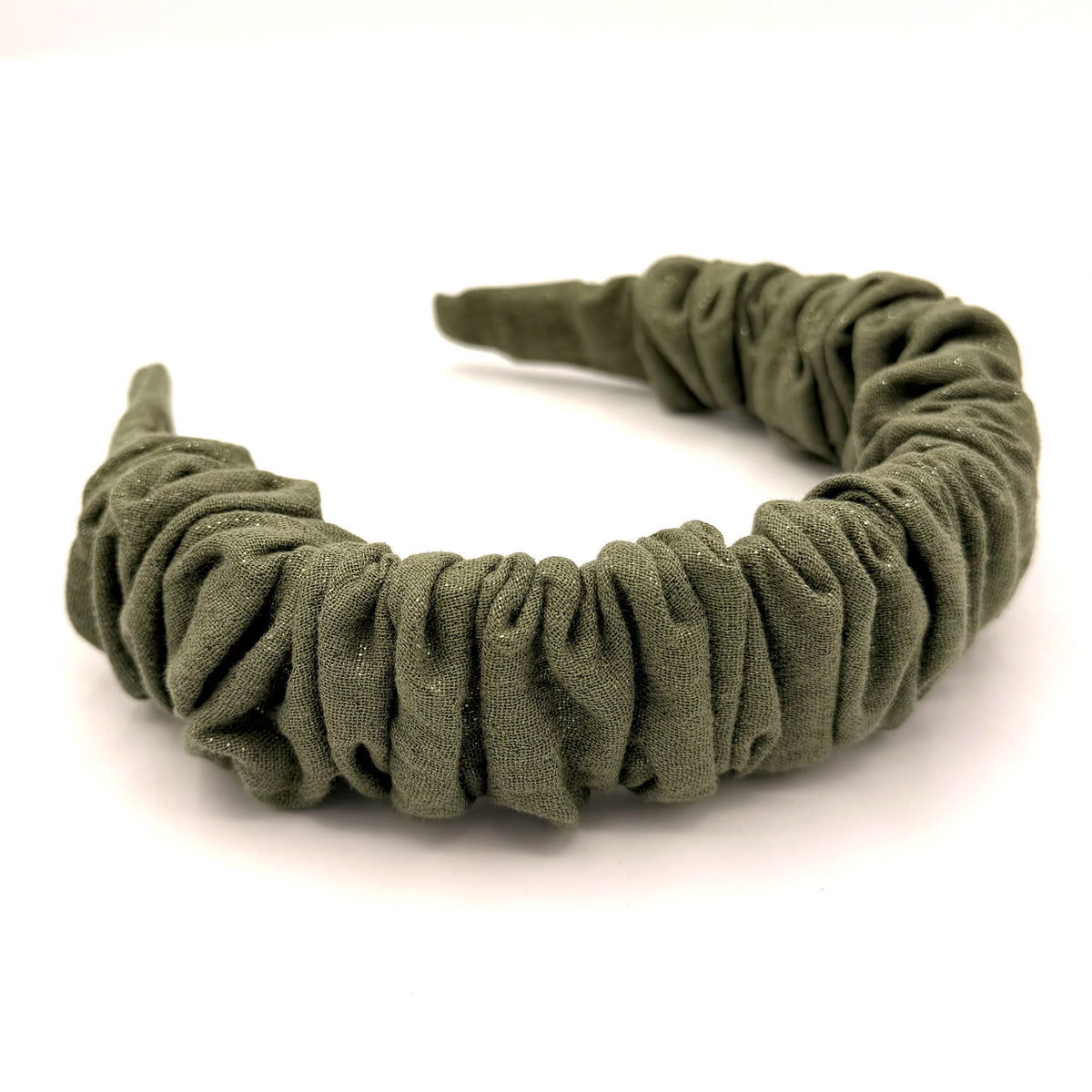 Ronja – Musselin Glitzer Khaki