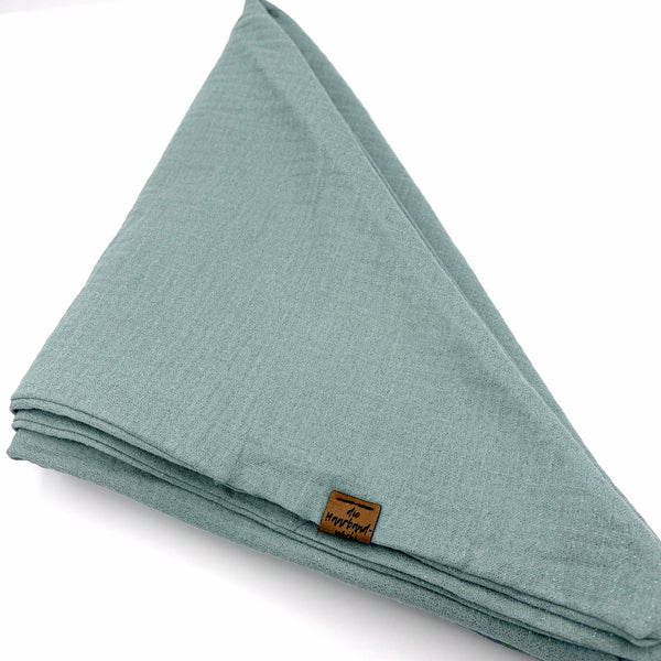 XXL Dreieckstuch - Musselin Glitzer Mint
