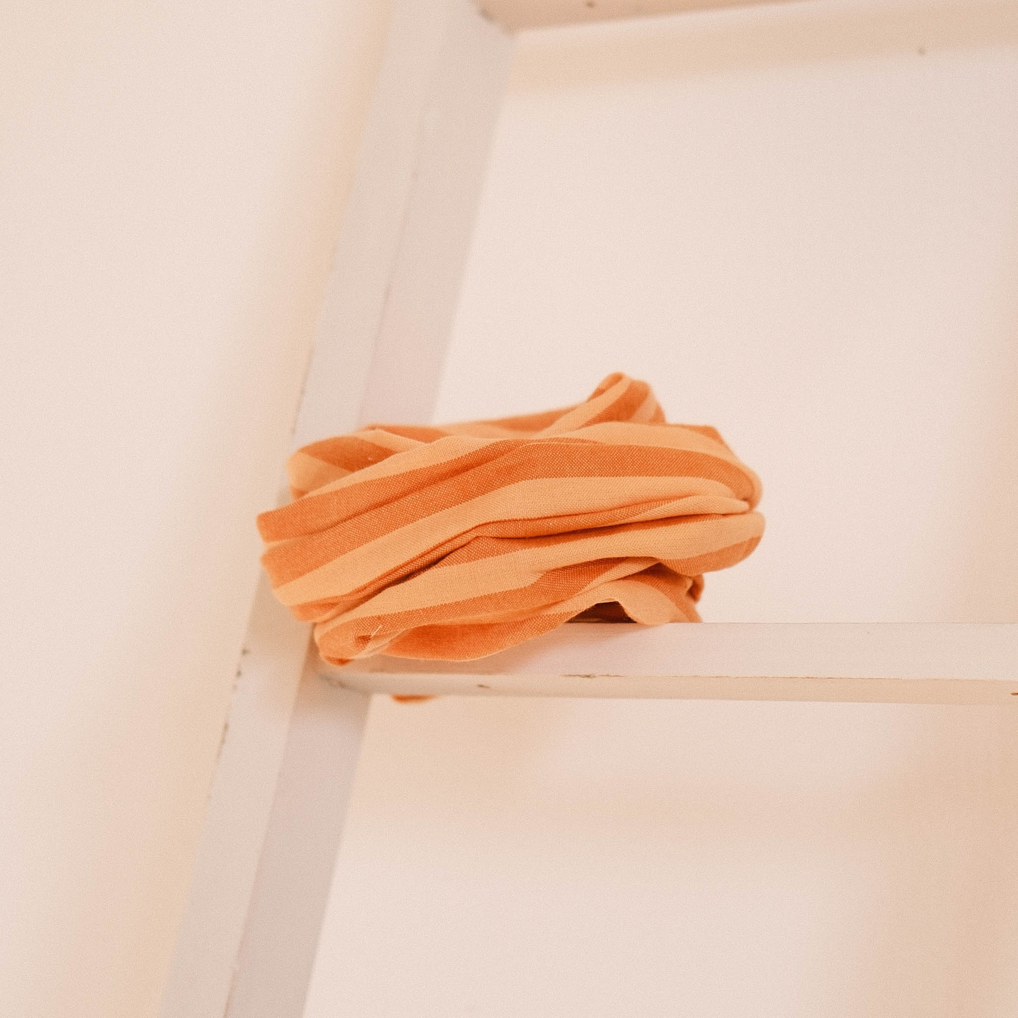 Drahthaarband Breit – Orangestreifen