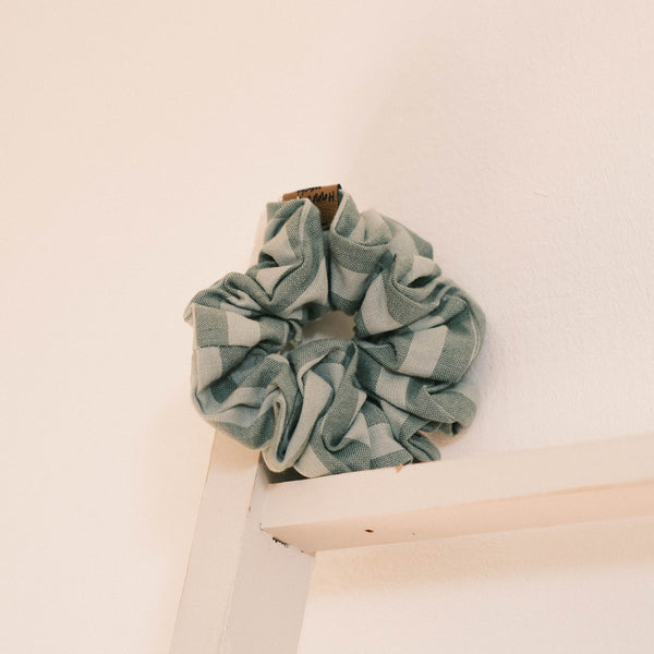 Scrunchie - Salbeistreifen