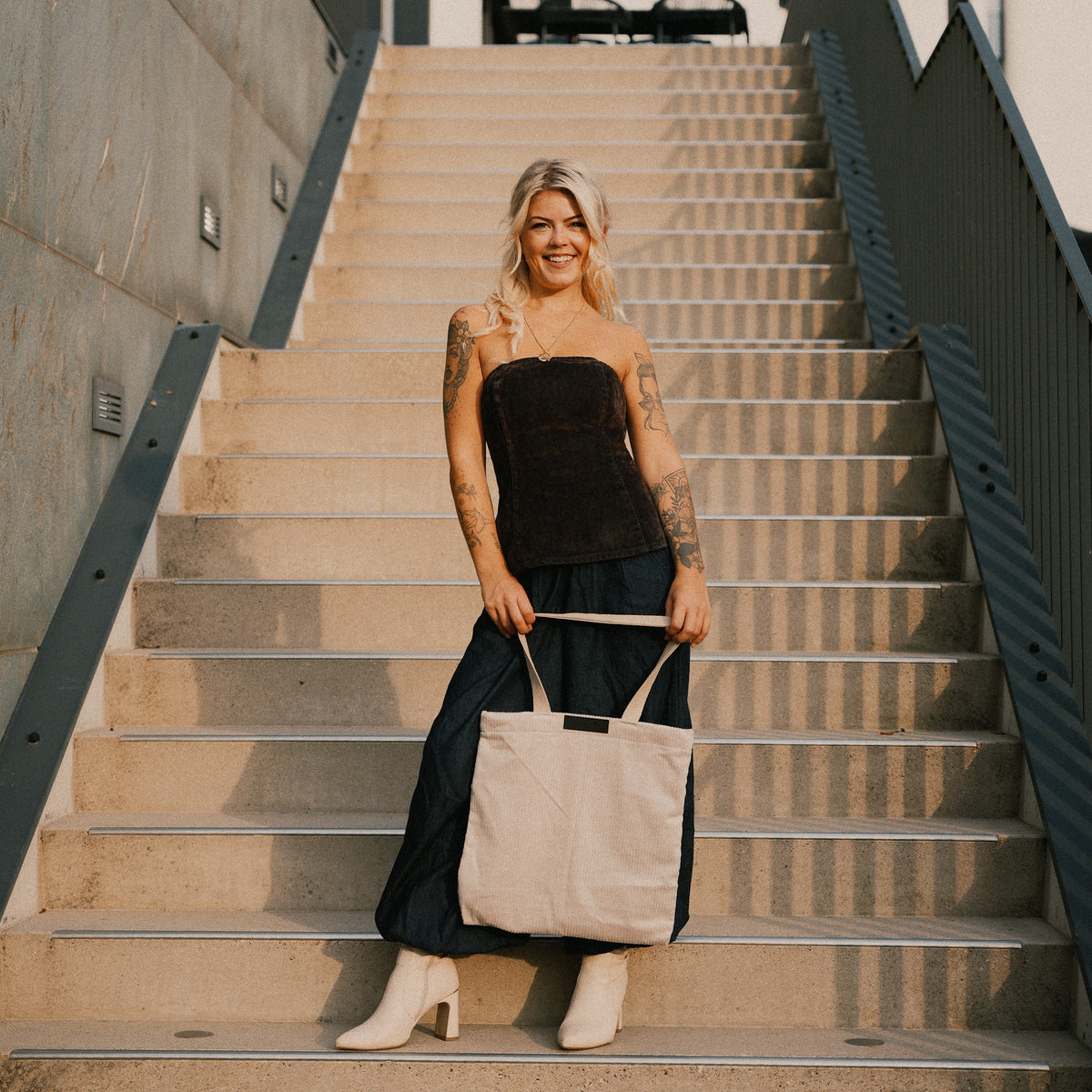 Shopper - Cord Beige