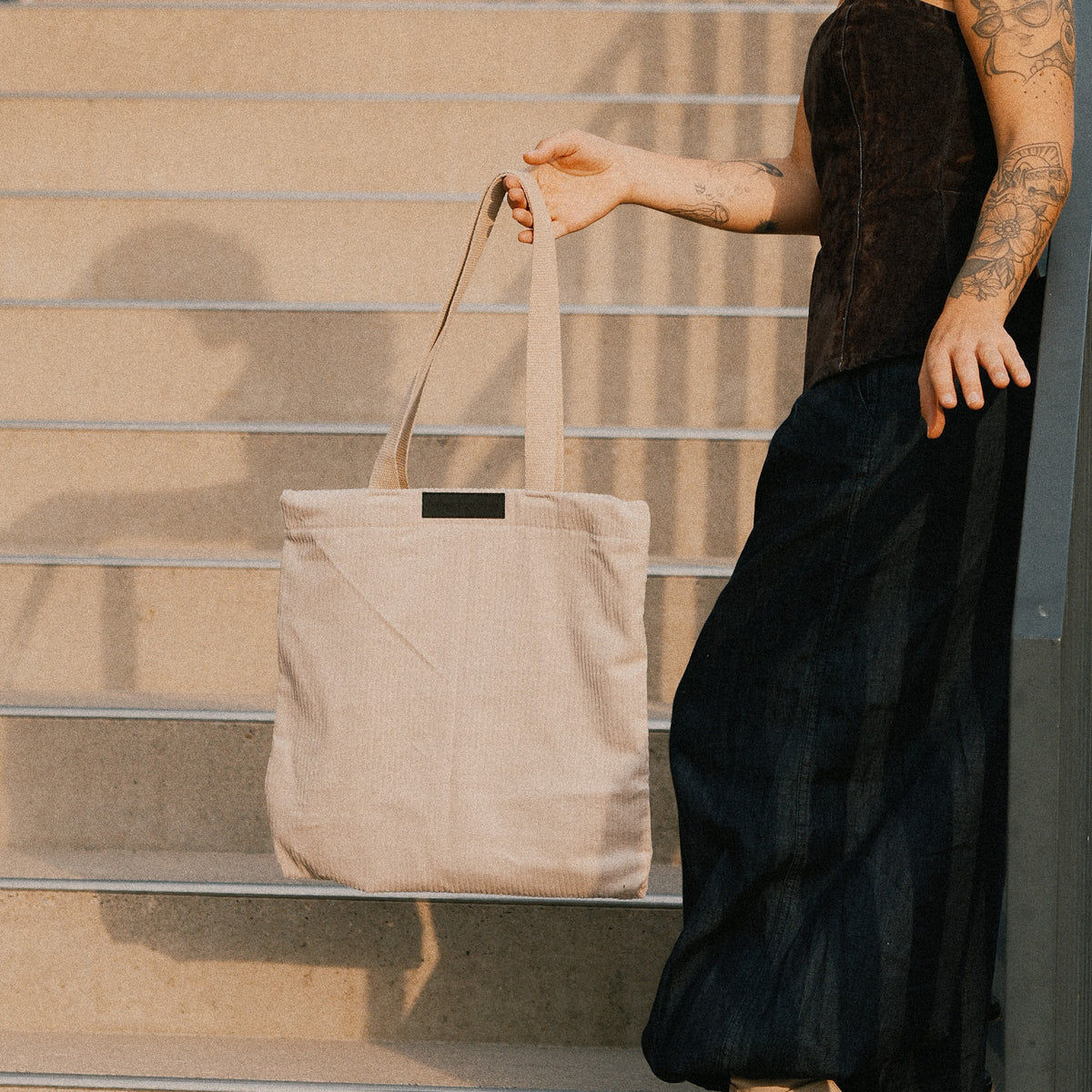 Shopper - Cord Beige