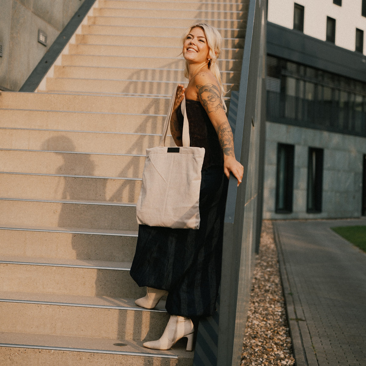 Shopper - Cord Beige