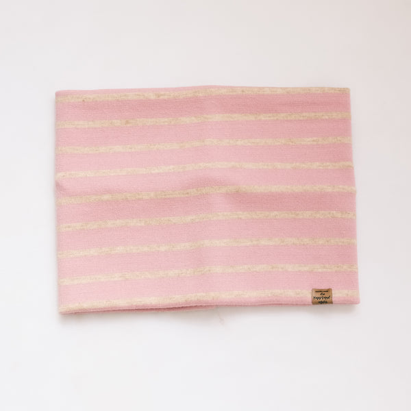 Loop - Strick Streifen Rosa