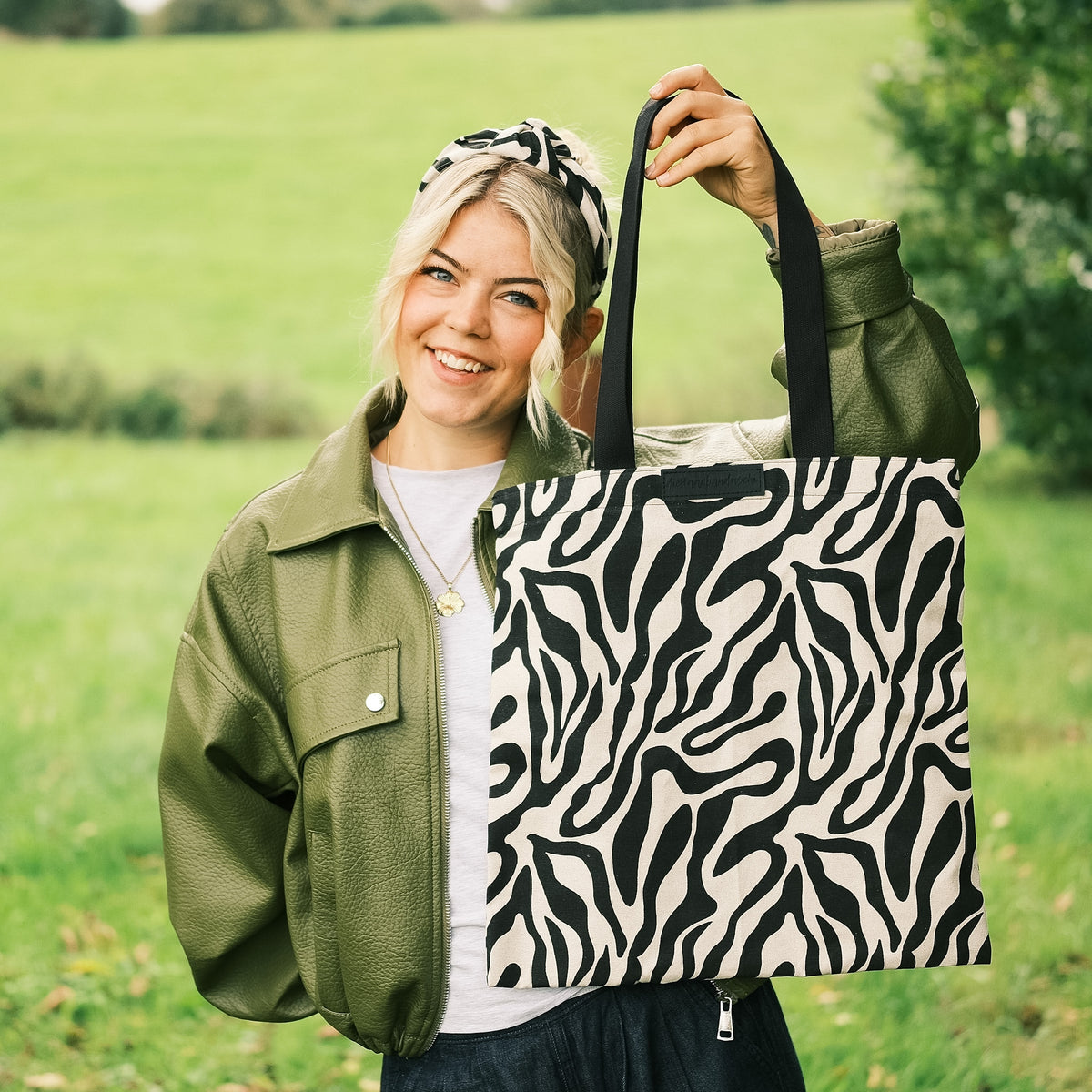 Shopper – Zebra Schwarz