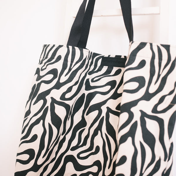 XL Shopper - Zebra Schwarz