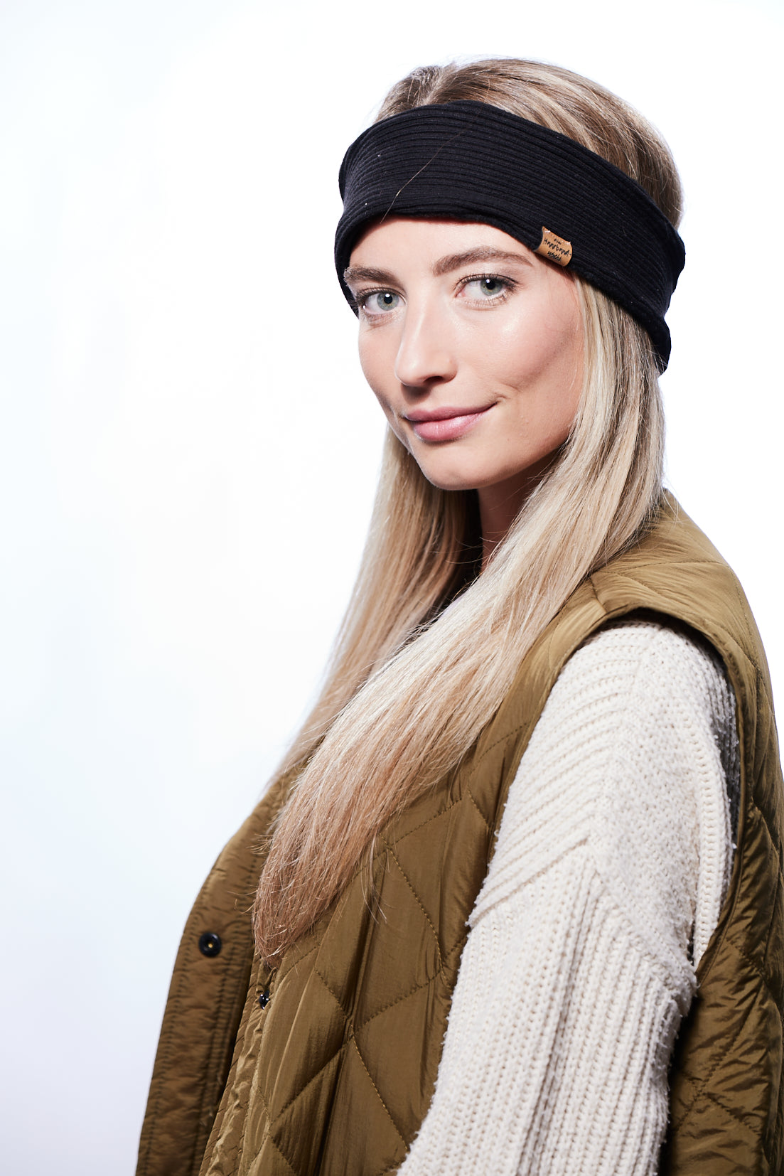 Stirnband sportlich gefüttert schwarz