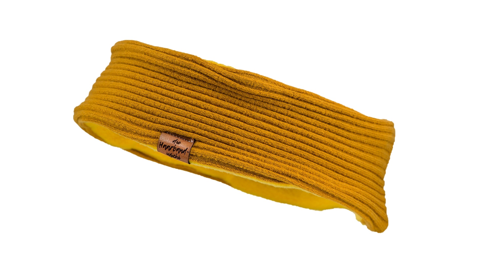 Stirnband sportlich gefüttert gelb