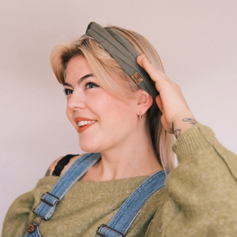 Drahthaarband - Musselin khaki