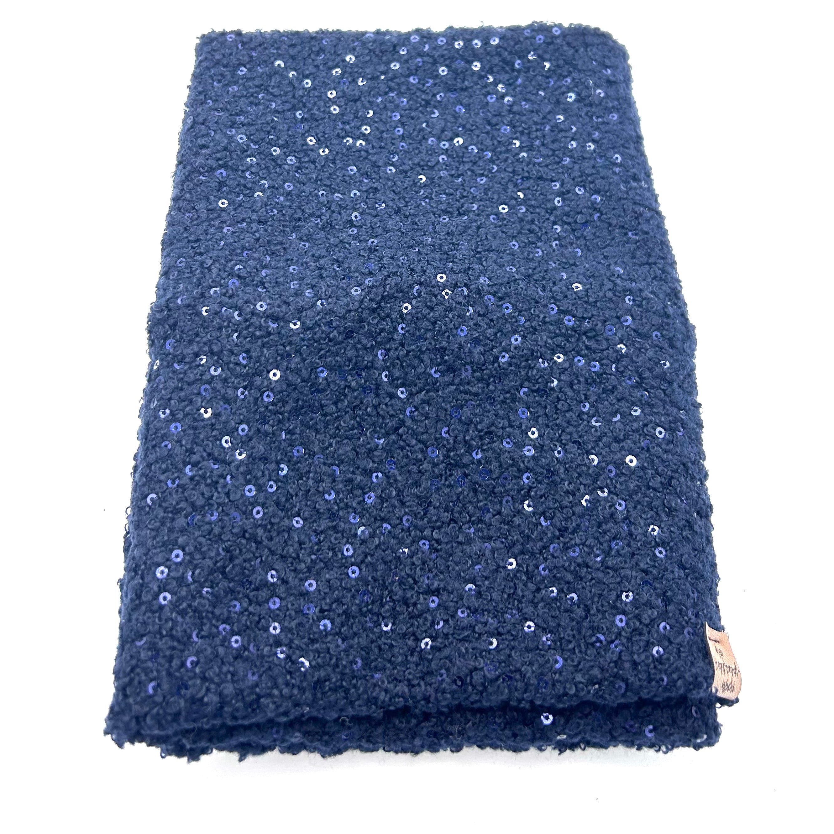 Loop - Teddy Pailletten Dunkelblau