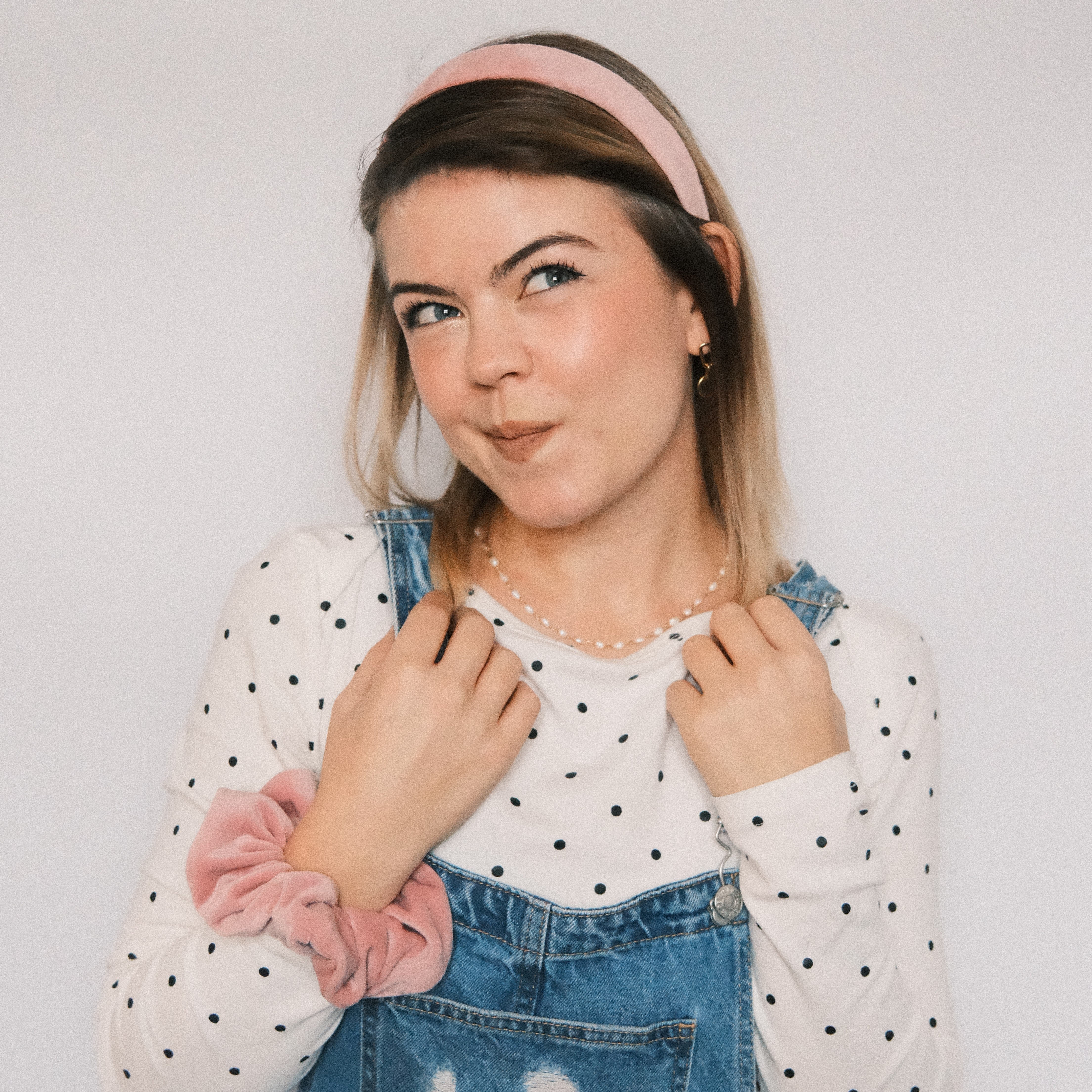 Anne - Samt Puderrosa