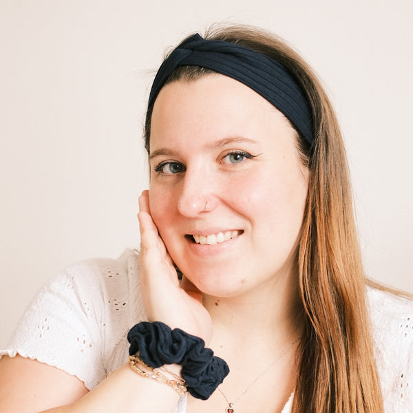 Basic Haarband - Sporty Rib Dunkelblau
