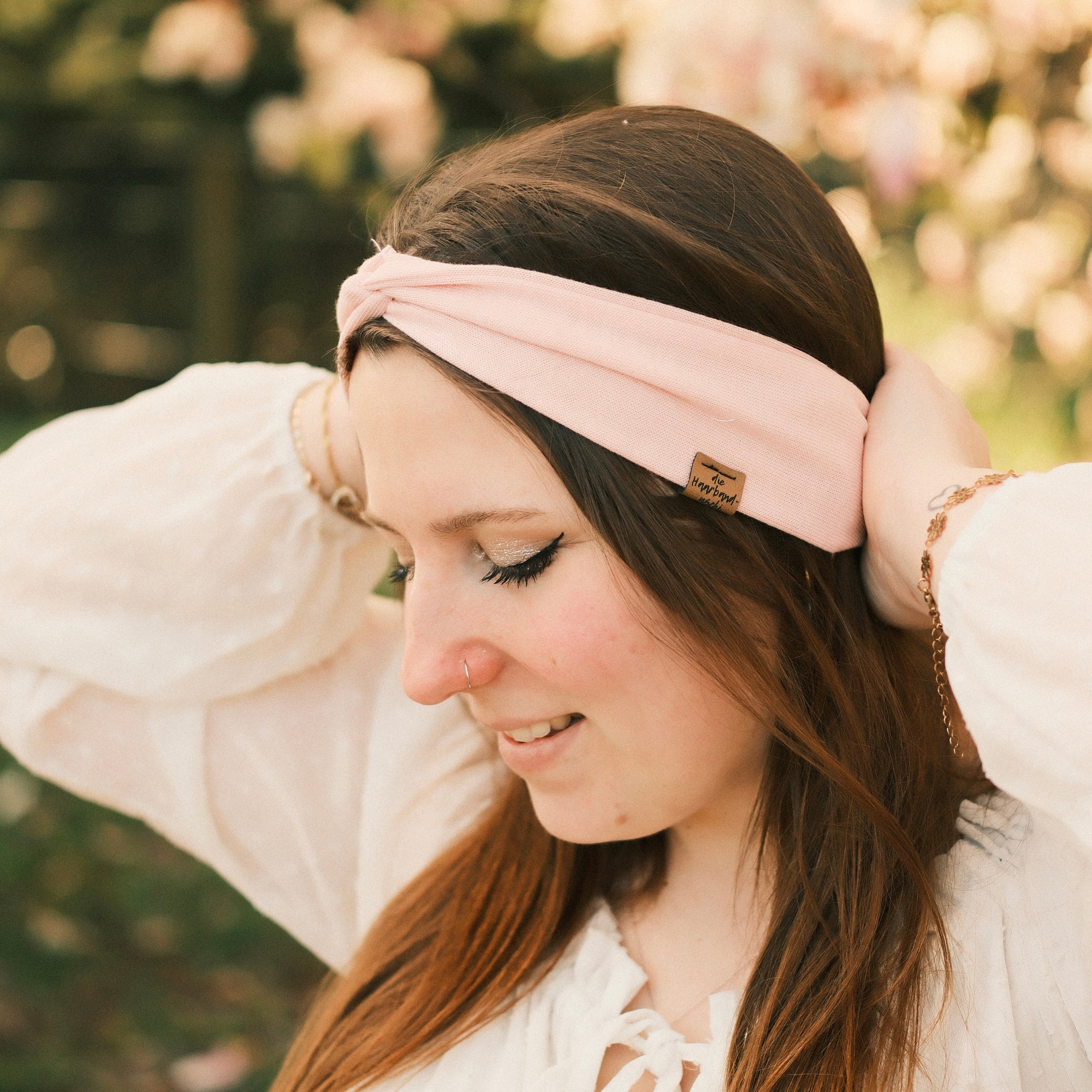 Basic Haarband - Feinstrick Rosa