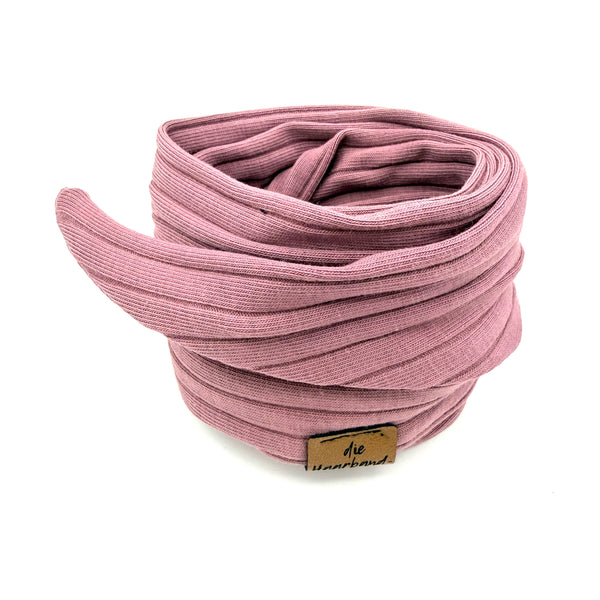 Drahthaarband schmal - Sporty Rib Mauve