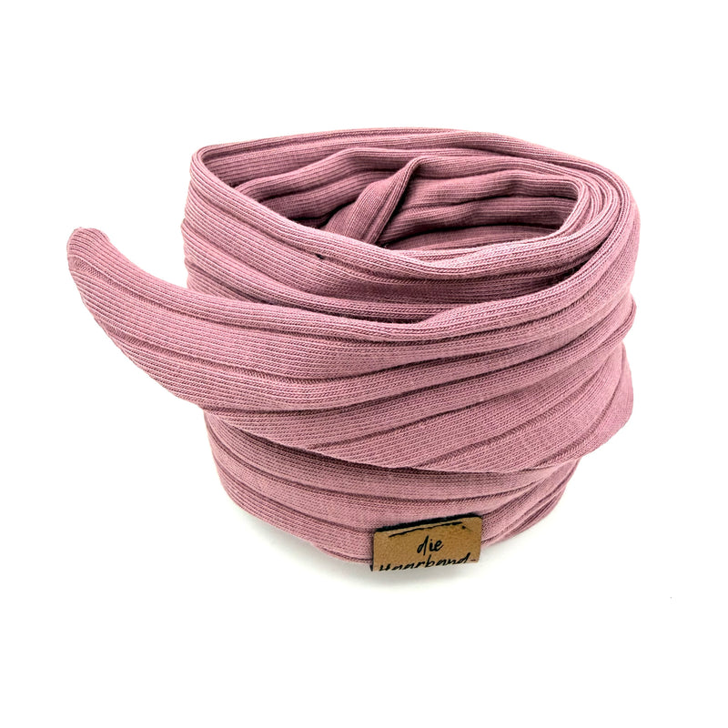 Drahthaarband schmal - Sporty Rib Mauve