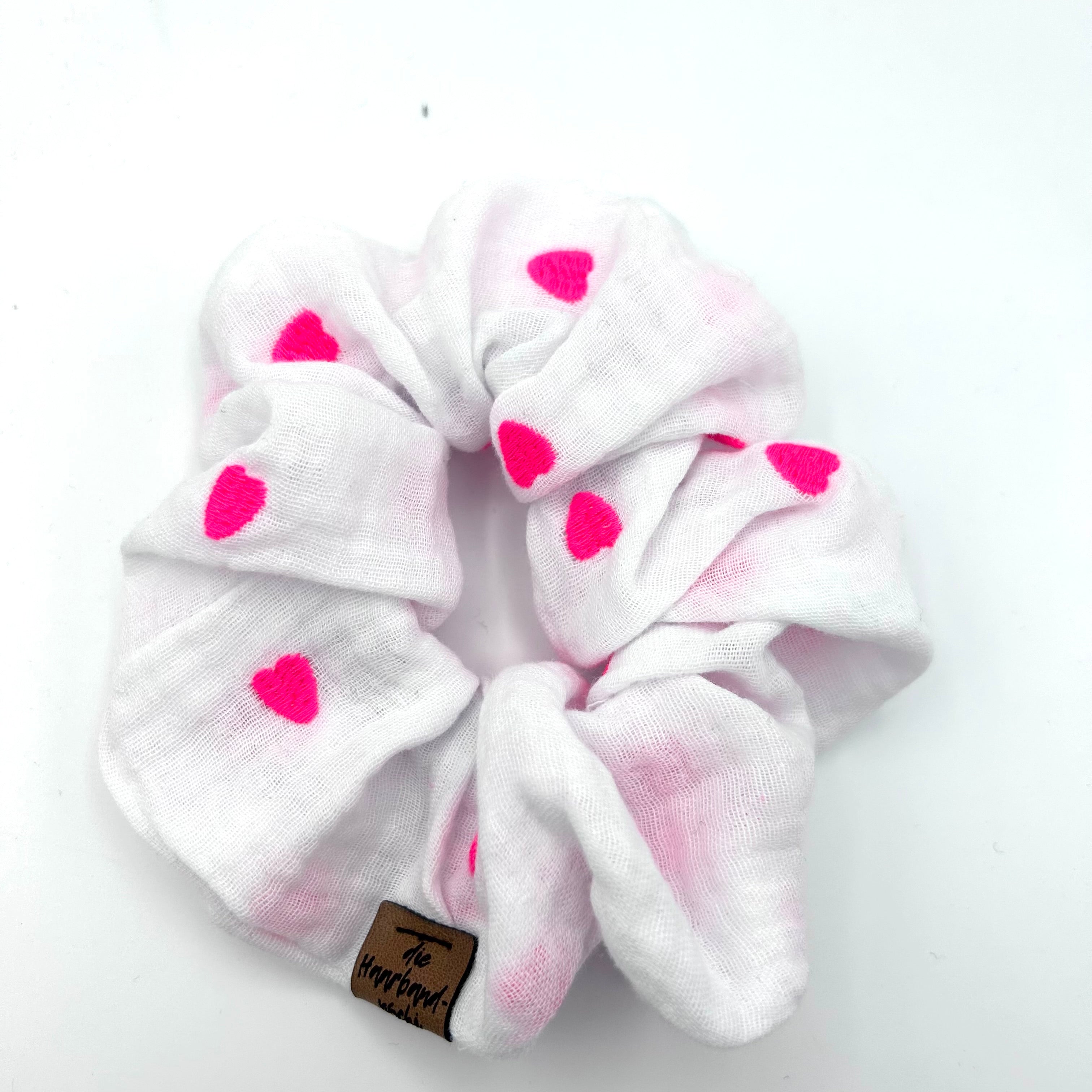 Big Scrunchie - Sunny Heart Weiß