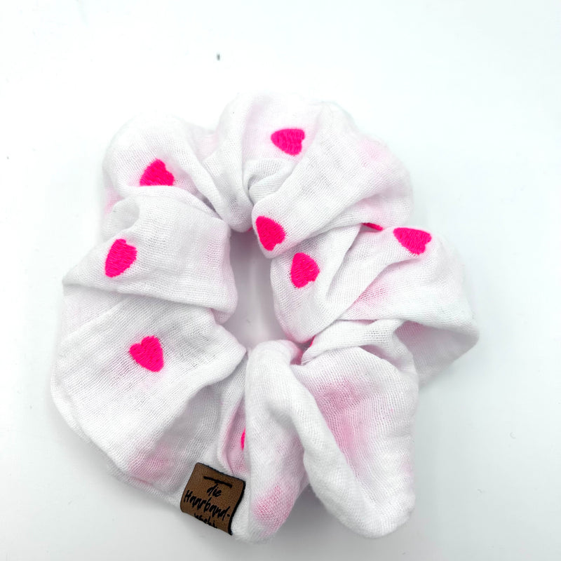 Big Scrunchie - Sunny Heart Weiß