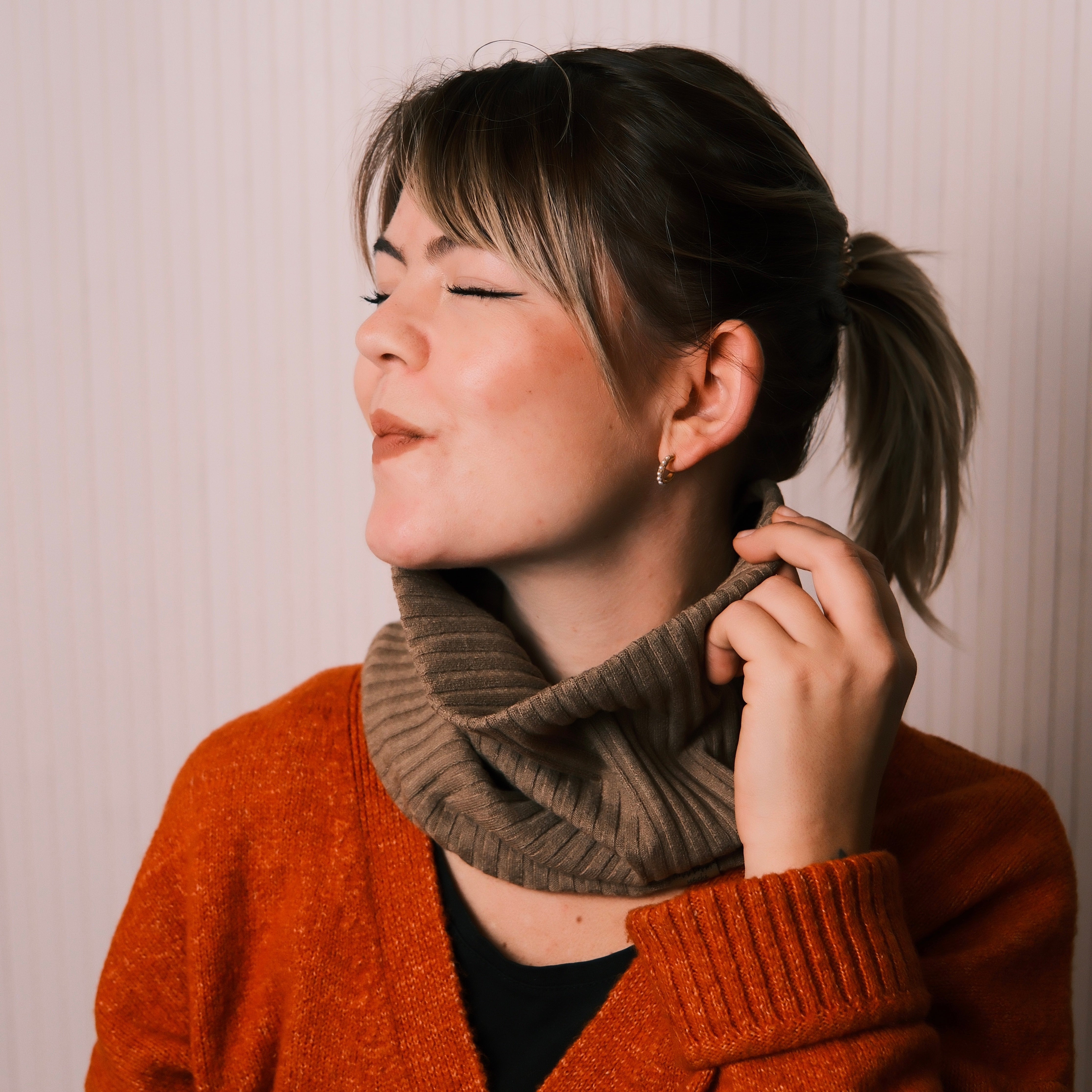 Loop - Grobstrick Olive