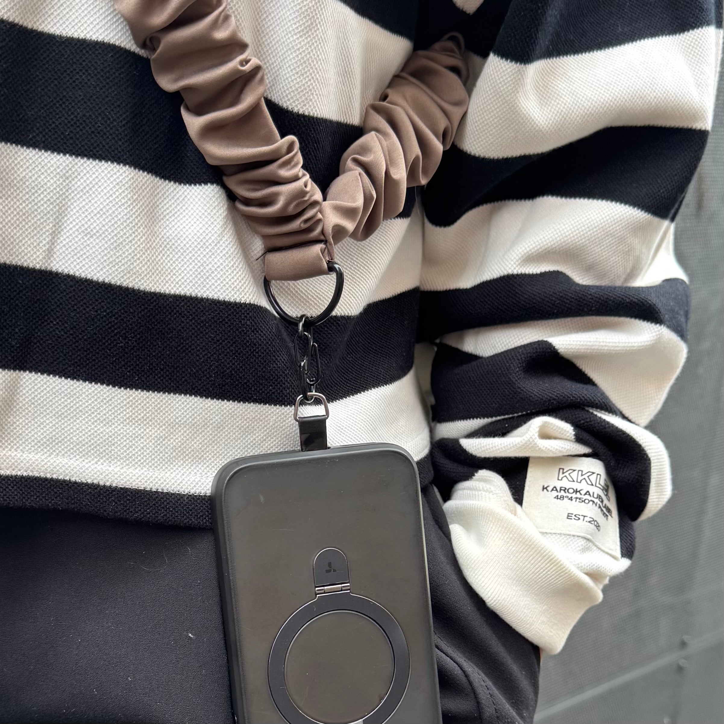 Handykette - Satin Braun